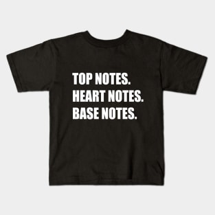 Fragrance Notes Design Kids T-Shirt